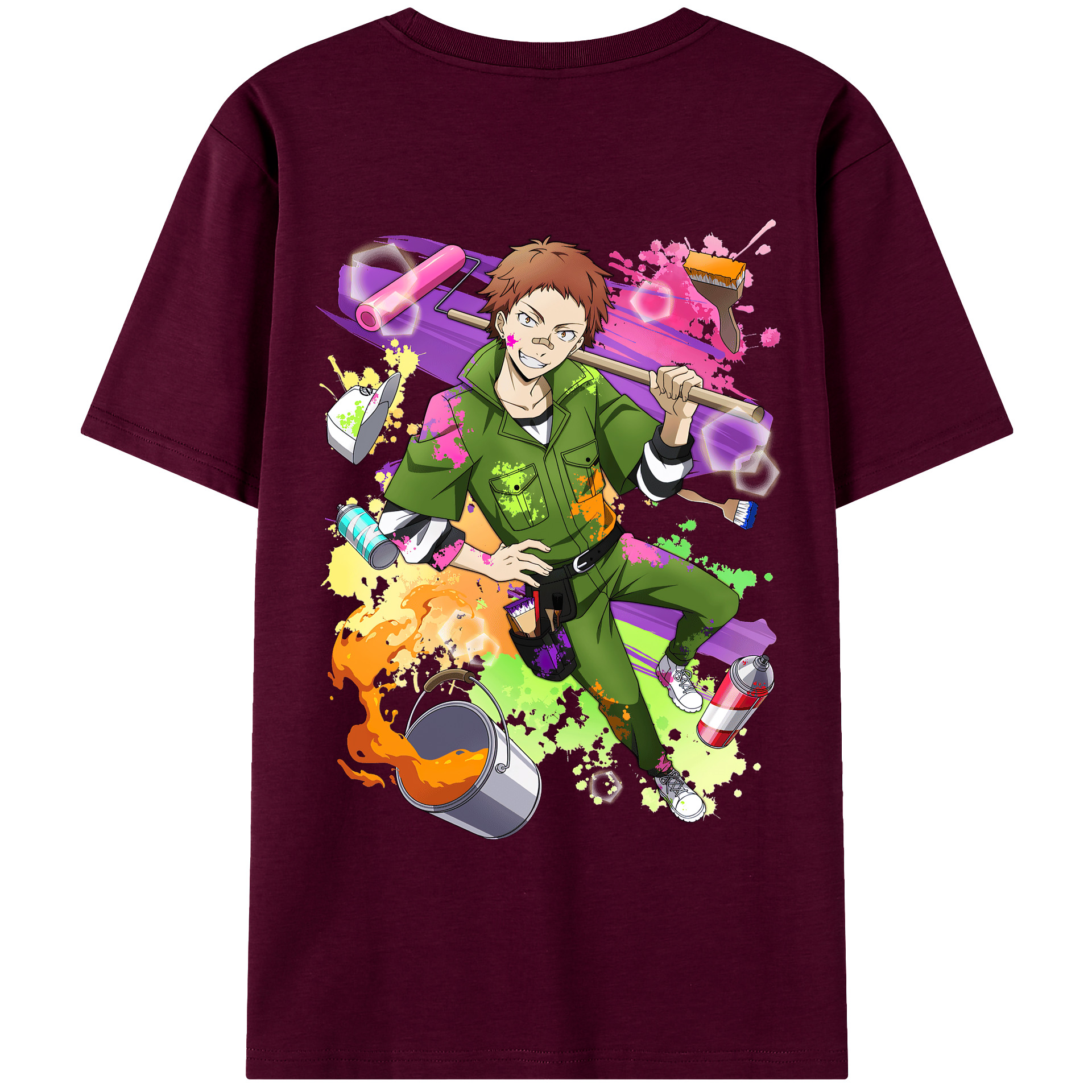 （画像用） 文豪ストレイドッグス Bungo Stray Dogs レディース半袖Tシャツ(バックプリント)